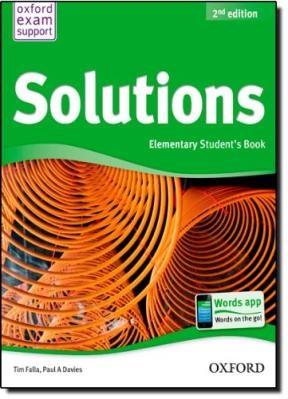 Papel SOLUTIONS ELEMENTARY STUDENT'S BOOK (2ND EDITION)