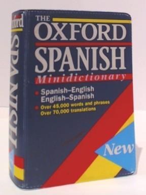 Papel MINI DICCIONARIO OXFORD ESPAÑOL INGLES INGLES ESPAÑOL (TAPA VINILICA)