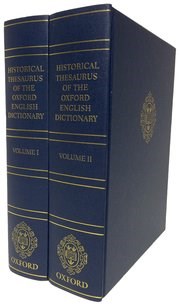 Papel Historical Thesaurus Of The Oxford English Dictionary 2 Vols.