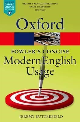 Papel Oxford Fowler'S Concise Modern English Usage