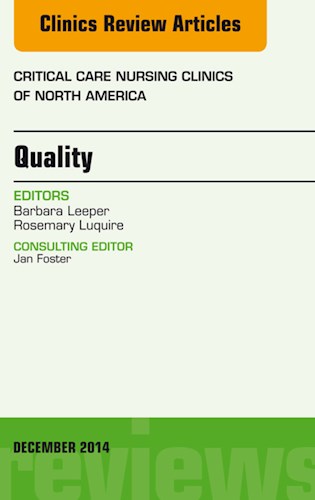  Quality  An Issue Of Critical Nursing Clinics Of North America