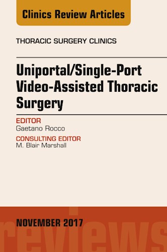  Uniportal Single-Port Video-Assisted Thoracic Surgery  An Issue Of Thoracic Surgery Clinics