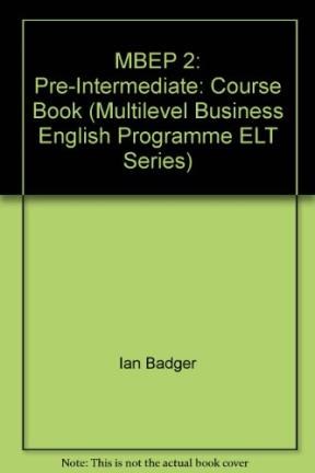 Papel MACMILLAN BUSINESS ENGLISH PROGRAMME PRE INTERMED STUDENT BOOK