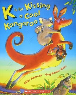 Papel K IS FOR KISSING A COOL KANGAROO