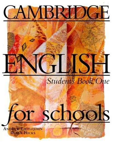 Papel CAMBRIDGE ENGLISH FOR SCHOOLS 1 STUDENT'S BOOK