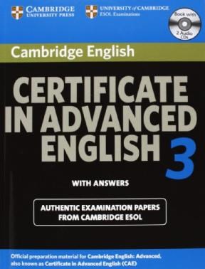 Papel Cambridge Certifiate In Advanced English 3