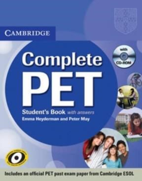 Papel COMPLETE PET STUDENT'S BOOK WITH ANSWERS (WITH CD-ROM)