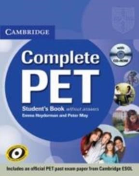 Papel COMPLETE PET STUDENT'S BOOK WITHOUT ANSWERS (WITH CD-ROM)