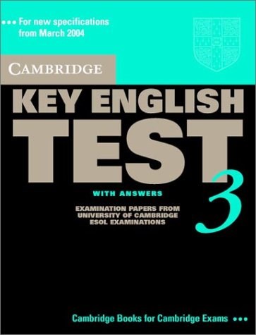 Papel Cambridge Key English Test 3