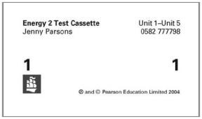 Papel ENERGY 2 TEST (CASSETTE X1)