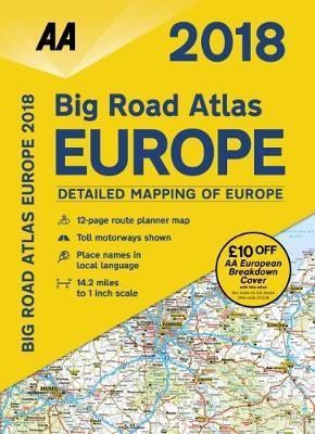 Papel Aa 2018 Europe Big Road Atlas