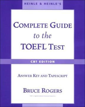 Papel COMPLETE GUIDE TO THE TOEFL TEST CBT EDITION ANSWER KEY