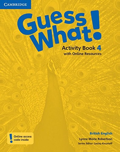 Papel GUESS WHAT 4 ACTIVITY BOOK WITH ONLINE RESOURCES CAMBRIDGE (BRITISH ENGLISH) (NOVEDAD 2020)