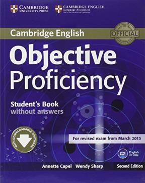 Papel CAMBRIDGE ENGLISH OBJECTIVE PROFICIENCY C2 STUDENT'S BOOK WITHOUT ANSWERS CAMBRIDGE (NOV. 2020)