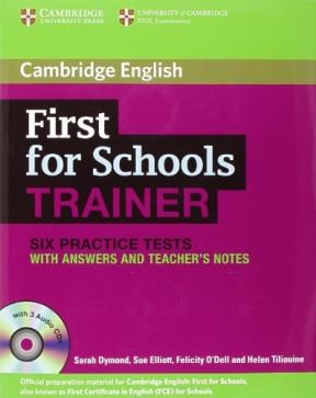 Papel First For Schools Trainer Six Practice Tests With Answers And Audio Cds (3)