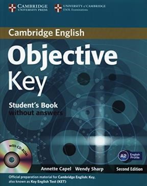 Papel OBJECTIVE KEY STUDENT'S BOOK WITHOUT ANSWERS CAMBRIDGE (WITH CD ROM) (SECOND EDITION)