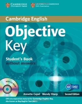 Papel OBJECTIVE KEY STUDENT'S BOOK WITHOUTH ANSWERS (WITH CD-  ROM) (SECOND EDITION)