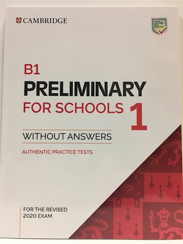 Papel Cambridge B1 Preliminary For Schools 1 - Student`S *Rev2020