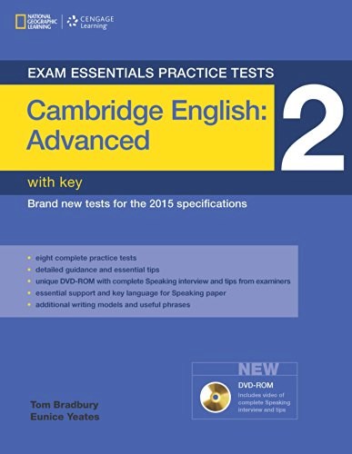 Papel CAMBRIDGE ENGLISH ADVANCED CAE 2 WITH KEY (EXAM ESSENTIALS PRACTICE TESTS) (NOVEDAD 2018)
