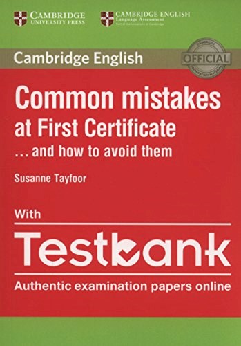 Papel COMMON MISTAKES AT FIRST CERTIFICATE AND HOW TO AVOID THEM CAMBRIDGE