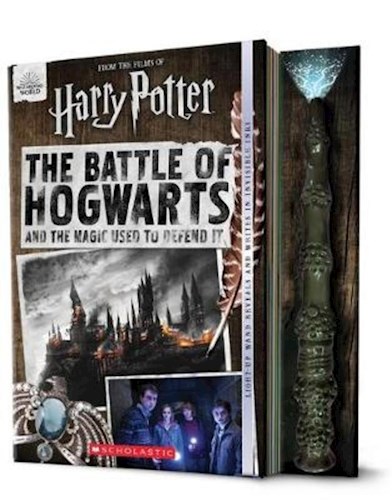 Papel Harry Potter: The Battle Of Hogwarts And The Magic Used To Defend It (With Light-Up Wand)