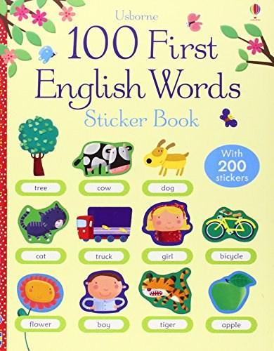 Papel 100 First English Words Sticker Book