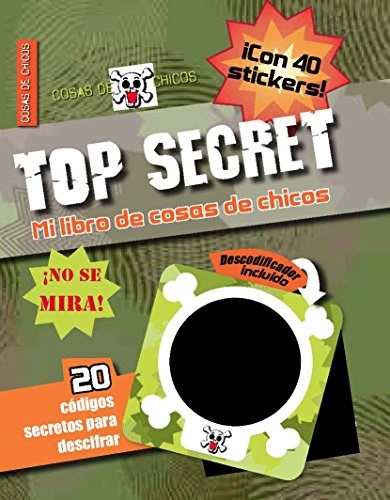 Papel TOP SECRET MI LIBRO DE COSAS DE CHICOS (CARTONE)
