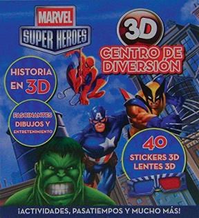 Papel MARVEL SUPER HEROES 3D CENTRO DE DIVERSION (40 STICKERS  3D + LENTES 3D) (CARTONE)