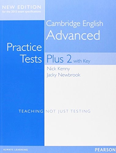 Papel PRACTICE TESTS PLUS 2 CAMBRIDGE ENGLISH ADVANCED PEARSON (WITH KEY)