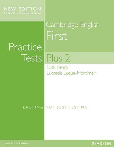 Papel PRACTICE TESTS PLUS 2 CAMBRIDGE ENGLISH FIRST PEARSON (WITH KEY)