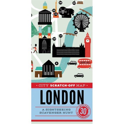 Papel City Scratch-Off Map - London
