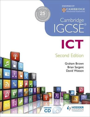 Papel CAMBRIDGE IGCSE ICT (WITH CAMBRIDGE INTERNATIONAL EXAMINATIONS) (SECOND EDITION) (CD ROM)