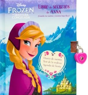 Papel LIBRO DE SECRETOS DE ANNA GUARDA TUS SUEÑOS Y SECRETOS  BAJO LLAVE (DISNEY FROZEN)