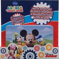 Papel CASA DE MICKEY MOUSE Y DIVERTIDA CAJA DE COLECCION (LATA + LIBRO DE PASATIEMPOS + 30 TARJE