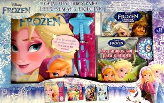 Papel FROZEN CAJA DE 3 LIBROS PARA LEER BUSCAR Y ESCUCHAR (LIBRO PLAY SOUND + VARITA MAGICA + BUSCA Y ENCU