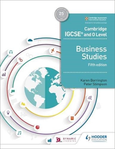 Papel BUSINESS STUDIES CAMBRIDGE IGCSE AND O LEVEL (FIFTH EDITION)