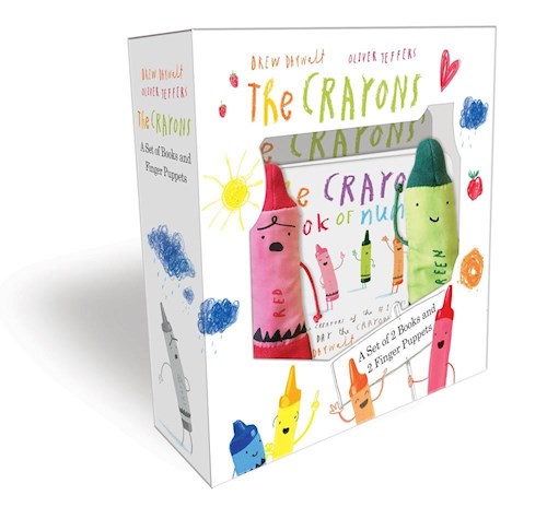 Papel The Crayons: A Set Of 2 Books And 2 Finger Puppets