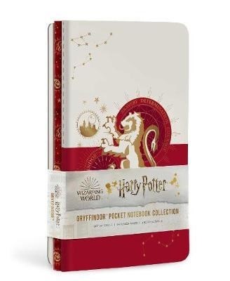 Papel Harry Potter: Gryffindor Constellation Sewn Pocket Notebook Collection (Set Of 3)