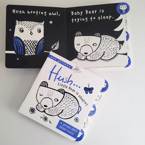 Papel Hush...Little Bear Is Sleeping: A Press And Listen Book (Wee Gallery)