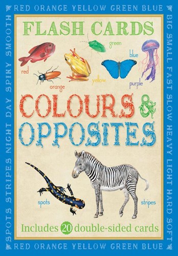 Papel Animal Flashcards: Colours & Opposites