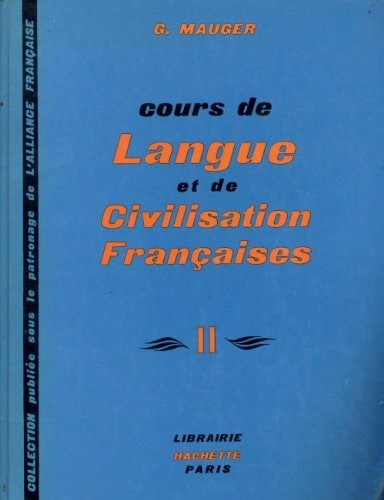 Papel COURS DE LANGUE ET DE CIVILISATION FRANCAISES II