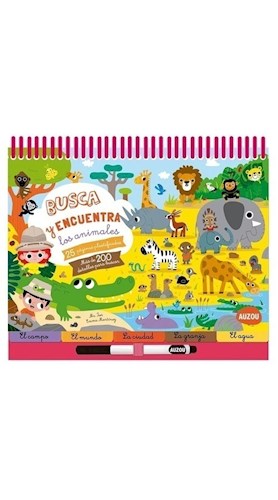 Papel BUSCA Y ENCUENTRA LOS ANIMALES (ANILLADO) (CARTONE)