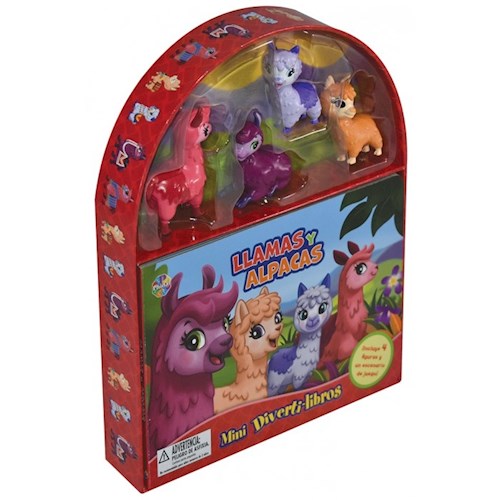 Papel LLAMAS Y ALPACAS (COLECCION MINI DIVERTILIBROS) (INCLUYE 4 FIGURAS + ESCENARIO) (CARTONE)