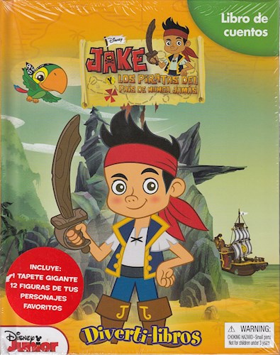 Papel JAKE Y LOS PIRATAS DEL PAIS DE NUNCA JAMAS (DIVERTILIBR  OS) (TAPETE GIGANTE + FIGURAS)