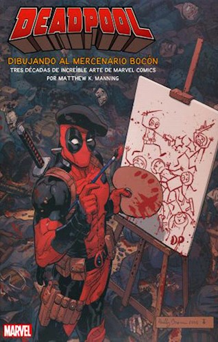 Papel DEADPOOL DIBUJANDO AL MERCENARIO BOCON (CARTONE)