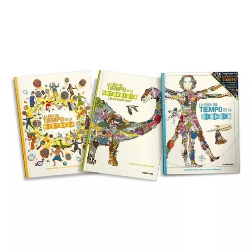 Papel PACK LA LINEA DEL TIEMPO (3 TOMOS) (CIENCIA/HISTORIA/NATURALEZA) (CARTONE)