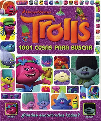 Papel TROLLS 1001 COSAS PARA BUSCAR (ILUSTRADO) (CARTONE)