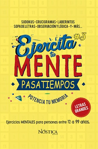 Ejercita Tu Mente #3 por EDITORIAL NOSTICA - 9786124360299 