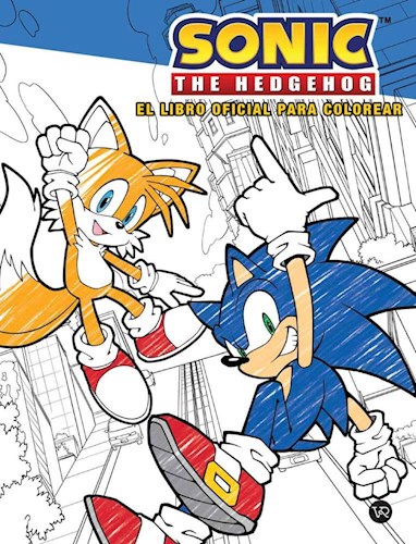 Papel SONIC THE EDGEHOG  EL LIBRO OFICIAL PARA COLOREAR (RUSTICO)