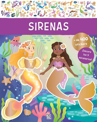 Papel SIRENAS (+ DE 400 STICKERS DECORA LOS 9 ESCENARIOS) (RUSTICO)